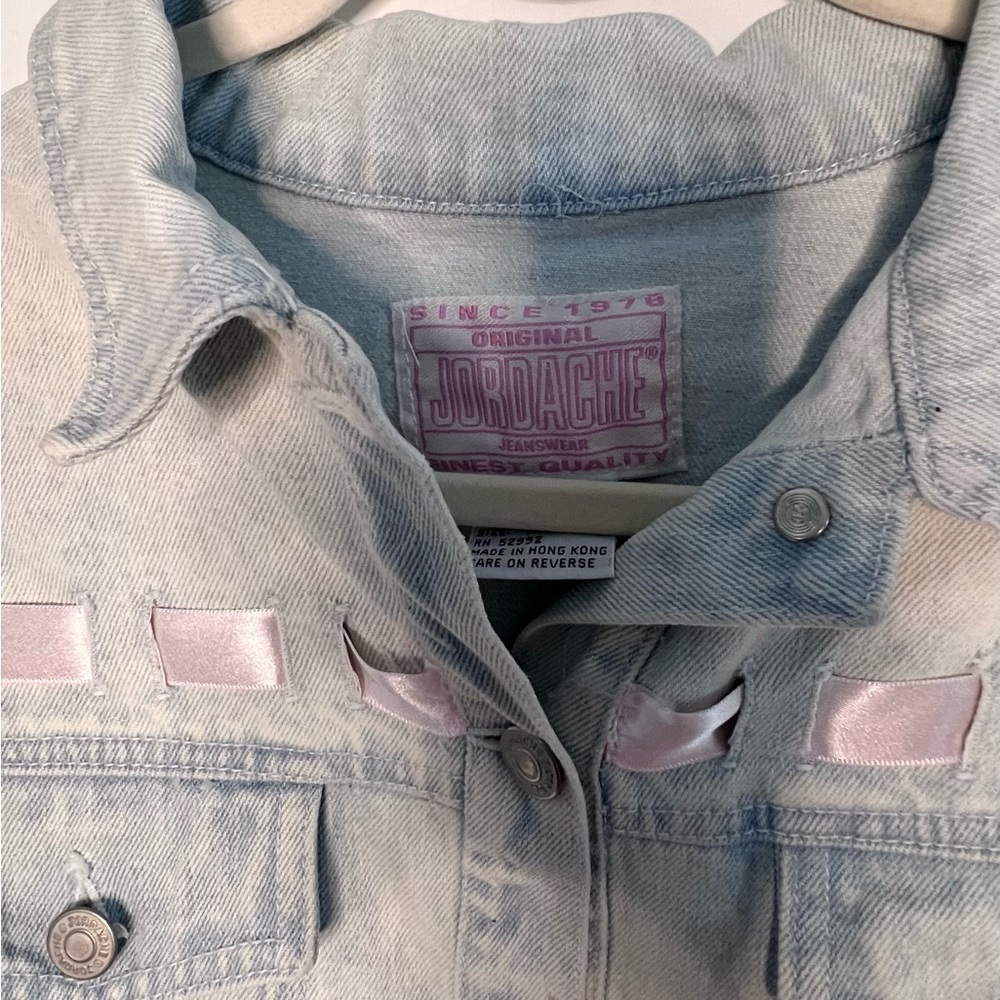 Y2K Vintage 90’s Jordache cropped jean jacket - Picture 8 of 9